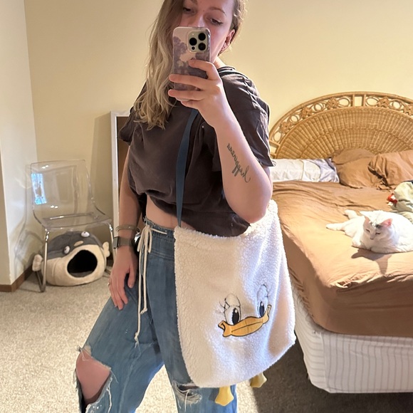 White teddy duck tote bag - Picture 5 of 6